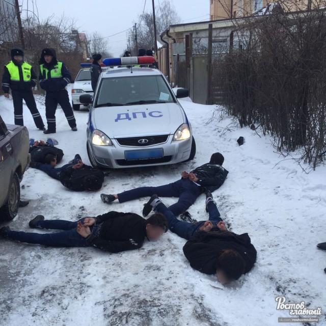 Утро выдалось жарким! Полиция задержала пятерых автоворов на белой гранте