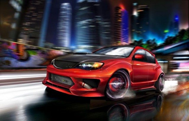 Фотошоп-художник... SUBARU IMPREZA