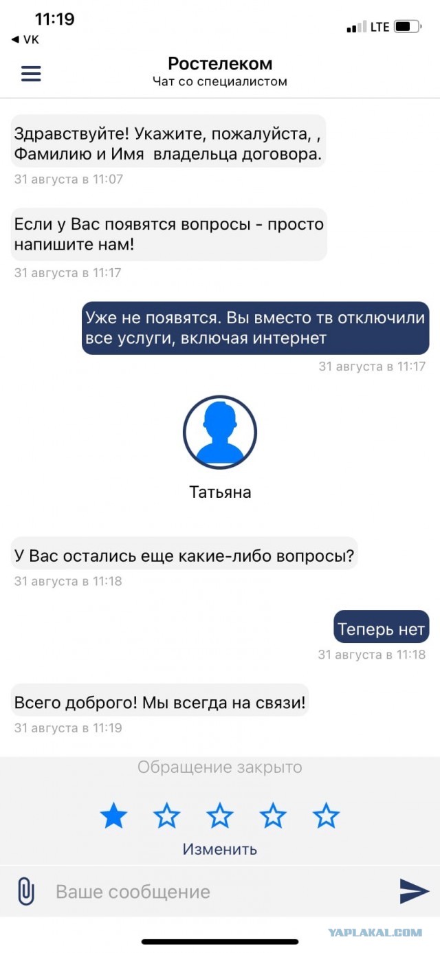Отзывы, объявления, переписки