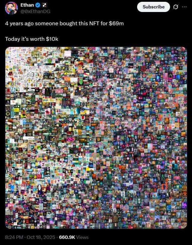 Кто то неудачно вложился в искусство.