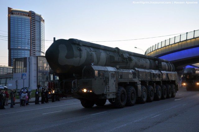 Первый тренировочный парад на Красной Площади