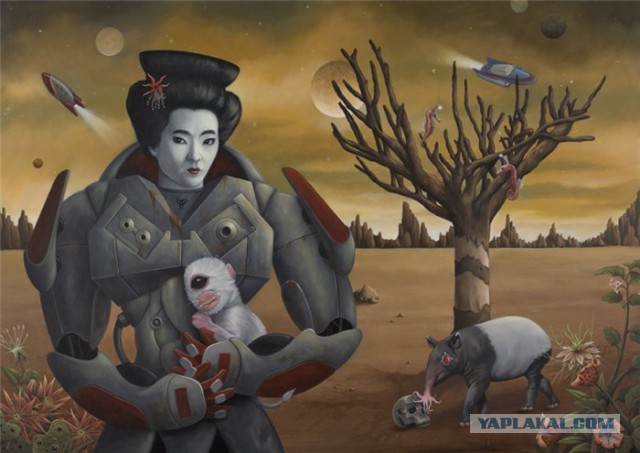 Художник поиздевался над мировыми лидерами, представив их в розовом цвете