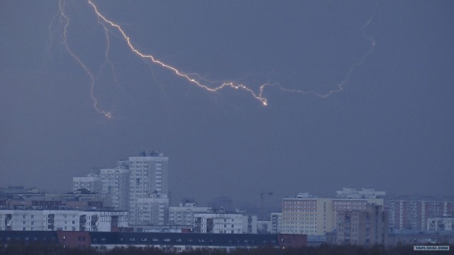 Молнии в Москве 7/05/12