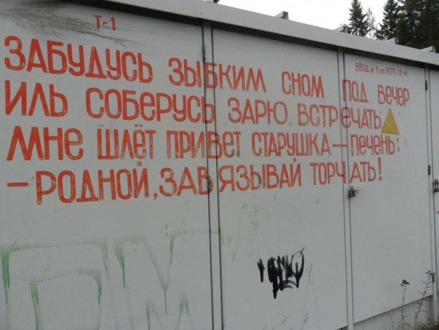 Уличные надписи на стенах