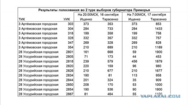 Кандидат от КПРФ стал лидером во втором туре выборов в Приморье