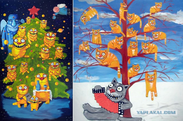 Вася Ложкин и Новогодние коты