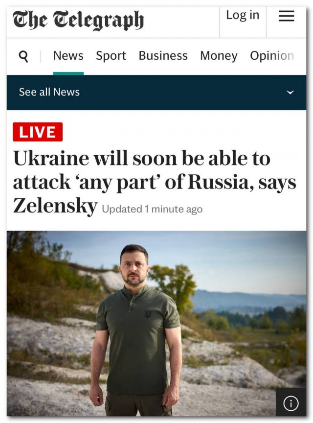 Украина скоро сможет атаковать «любую точку» России, — Зеленский