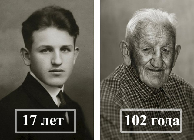 Чешские старожилы в молодости и сейчас