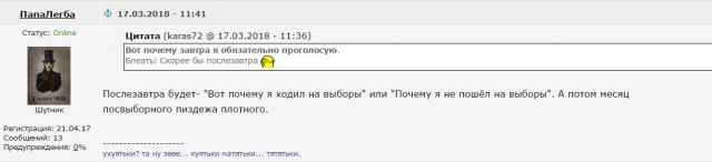 Почему я не голосовал за Путина