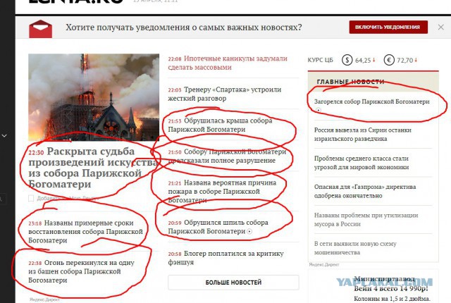 ⚡️В Соборе Парижской Богоматери произошёл пожар - AFP