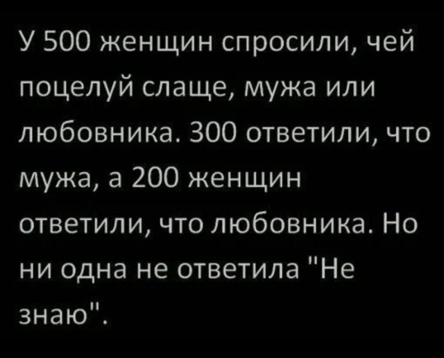 У 500 женщин спросили...