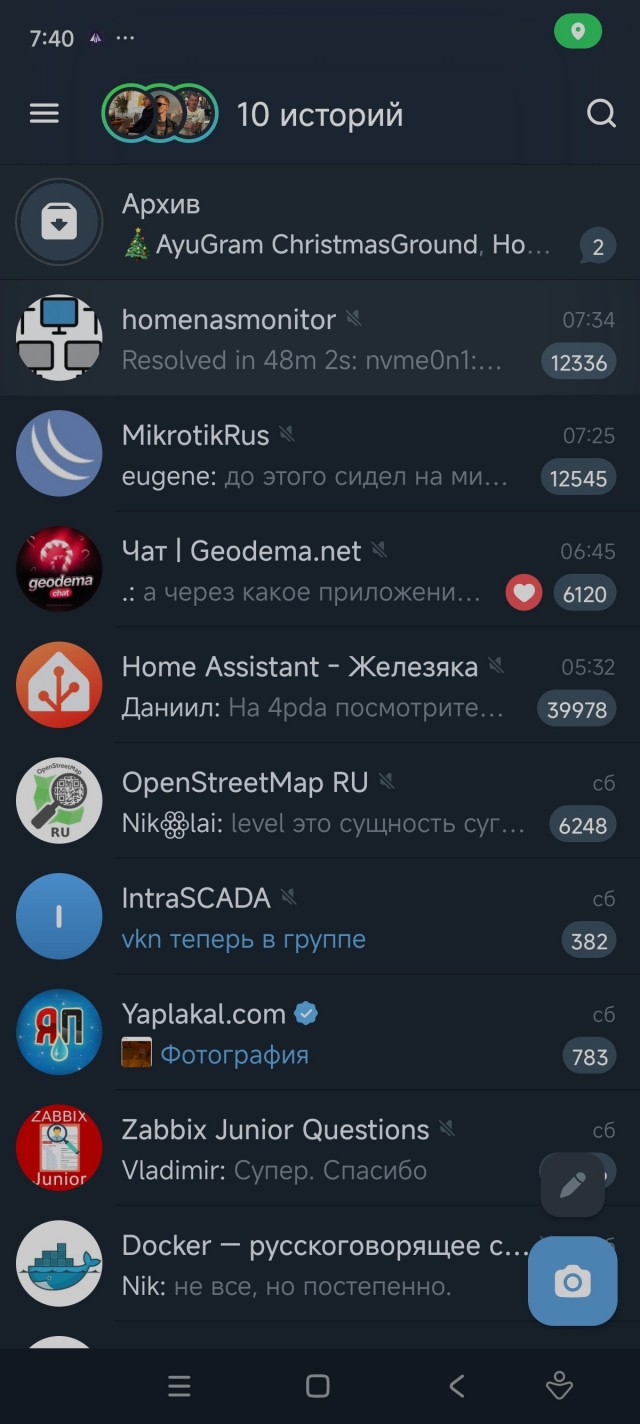 Новый дизайн Telegram