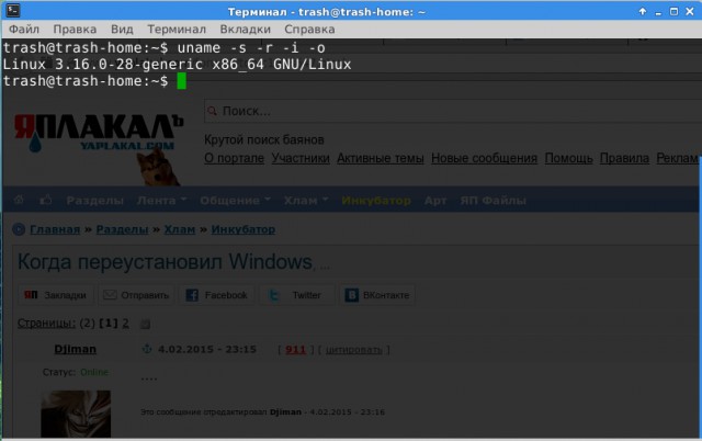 Когда переустановил Windows