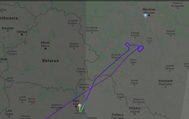 Украина запретила самолету с россиянами вылететь из Киева в Москву