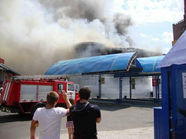 Пожар в Макеевке