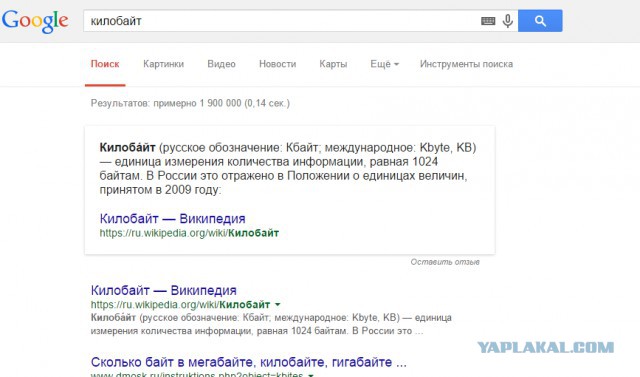 Сколько байтов в килобайте