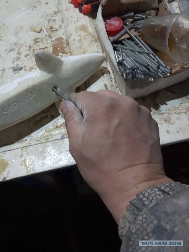 Изготовление декоративного панно "Осетровые"