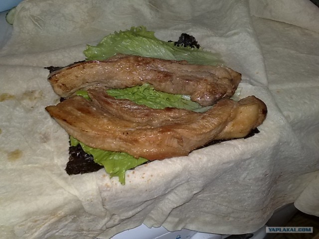 Грудинка в лаваше по Дженибековски.