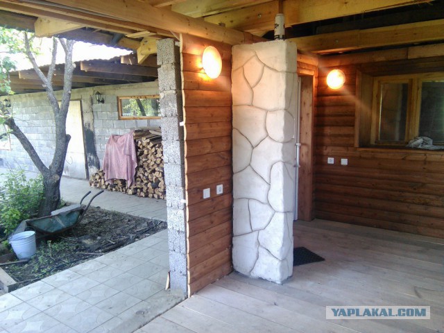 Подпорная стенка из камня