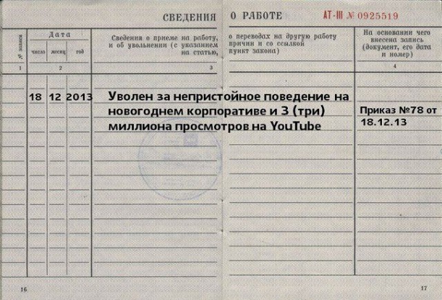 Странные причины увольнения