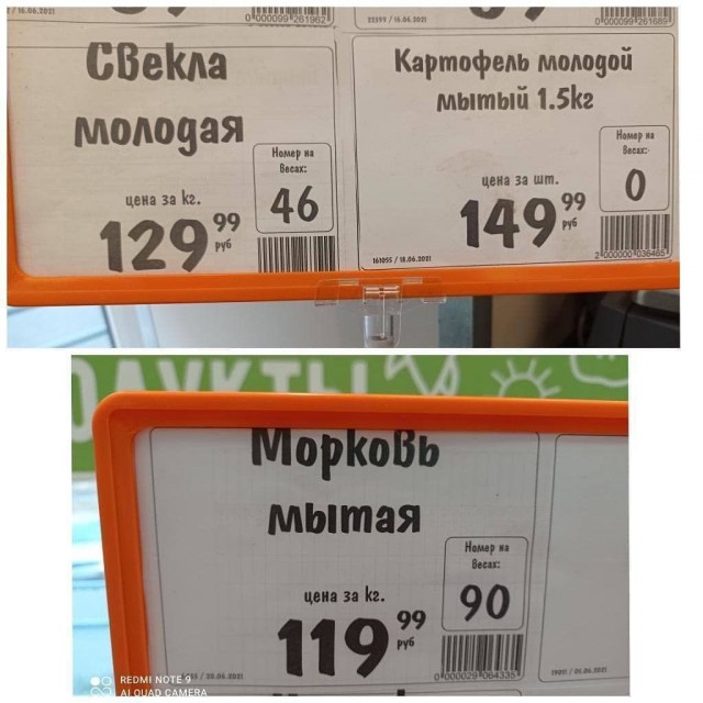 Две картинки про цены
