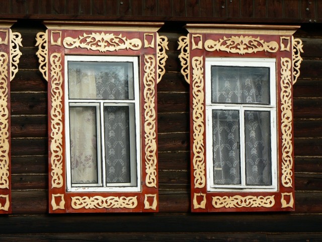 г.Семёнов. Наличники на окна (82 фото)