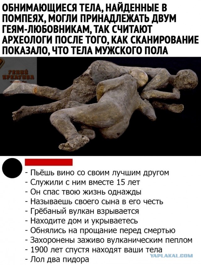 В Помпеях нашли останки двух жертв извержения Везувия в 79 г. н.э.