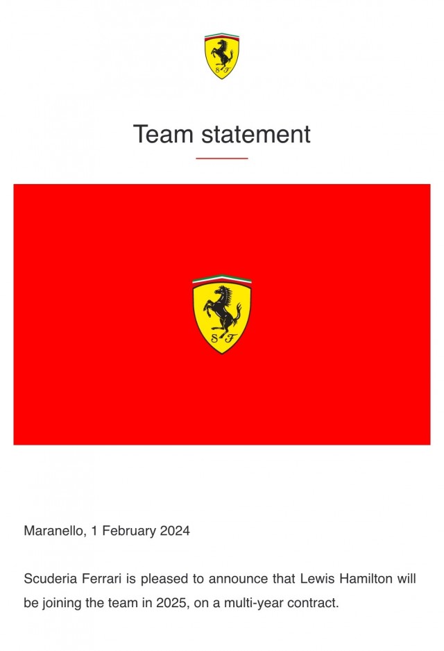 Семикратный чемпион "Формулы-1" Льюис Хэмилтон покинет команду "Мерседес" в конце сезона 2024 — официально