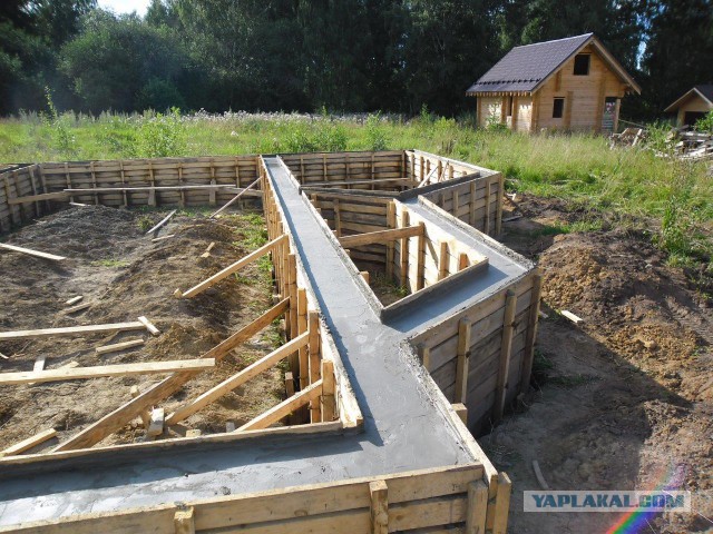 Строительство дома на даче