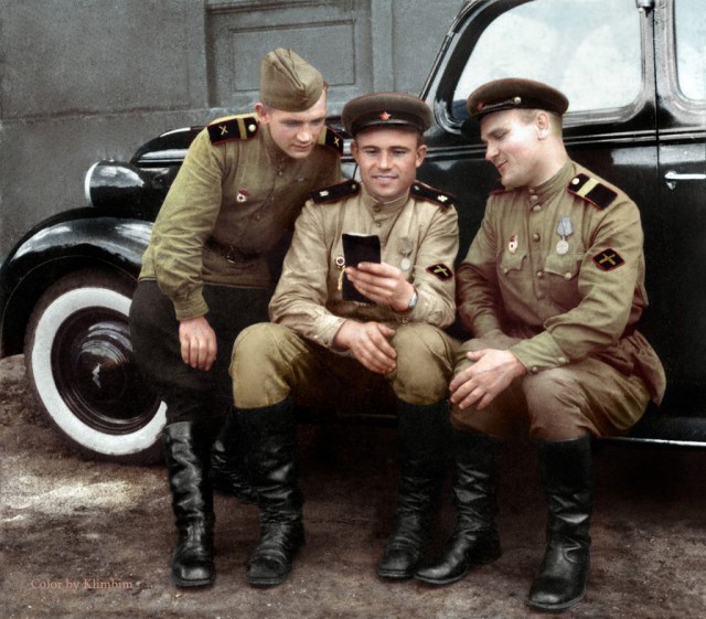 Герои Великой Отечественной войны в цветных фотографиях
