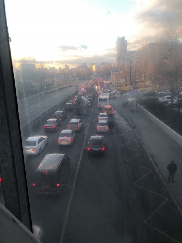 Москва. Почти пустые дороги. 23.03.20