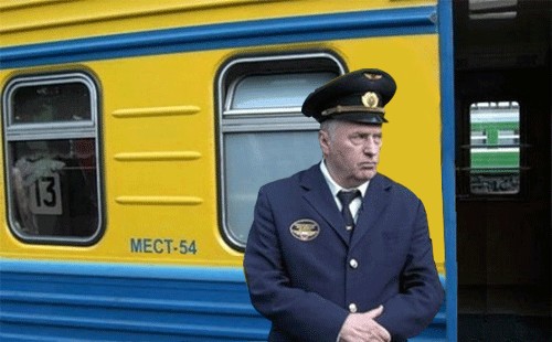 Фотожаба: Жириновский проводник