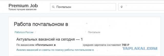 Зарплаты почтальонов