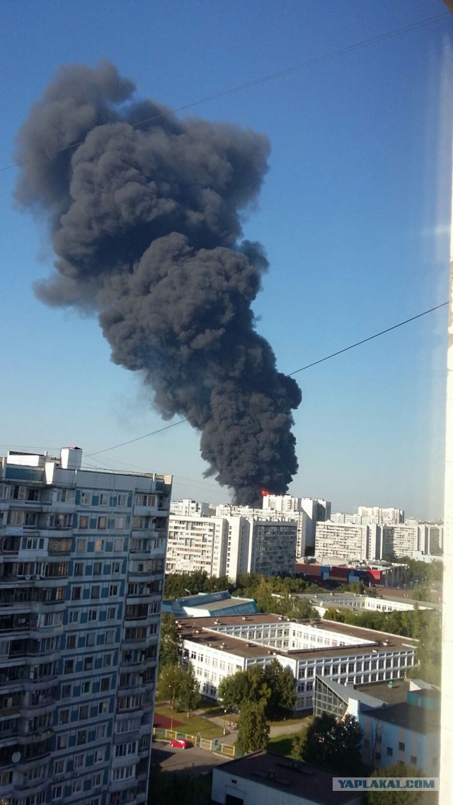 Пожар в московском вчера