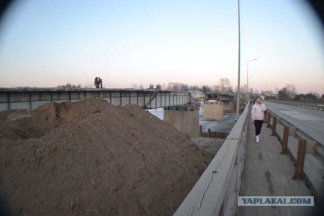 Обрушился мост в Архангельской области