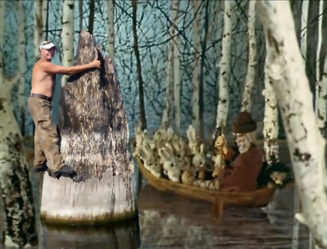 Фотожаба: На пеньке