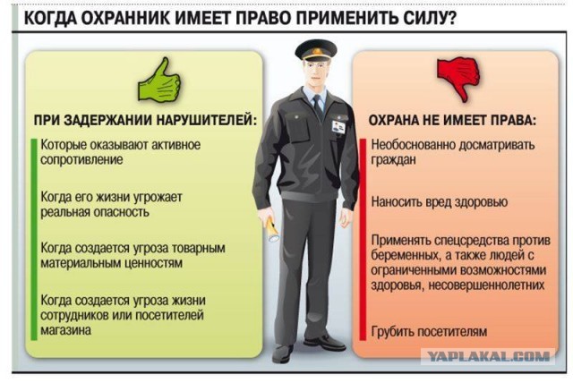 В Москве мужик что-то не поделил с охранником и втащил ему