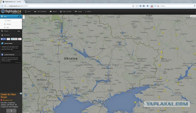 На Украине рухнул Боинг-777 малайзийских авиалиний
