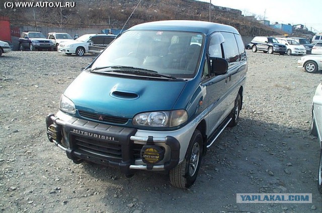 Mitsubishi Delica L300 - ЗИМА (driving on snow)
