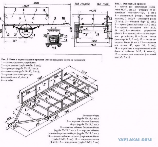 Как мы с батей прицеп запилили