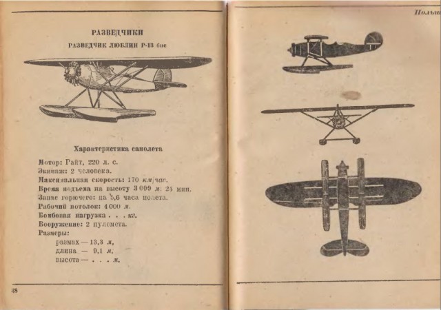 Силуэты самолетов Второй Мировой