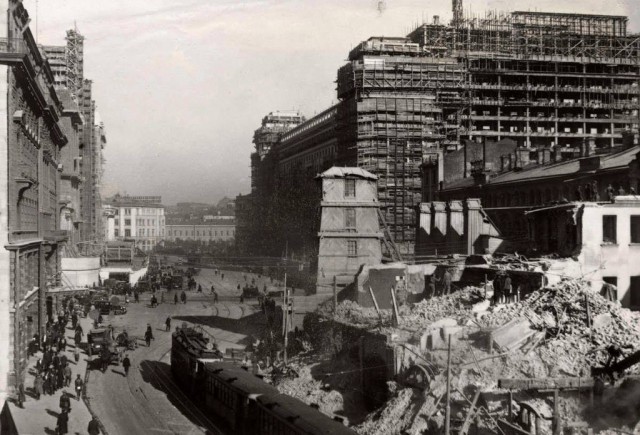 Как строили гостиницу "Москва" (1933-1937)