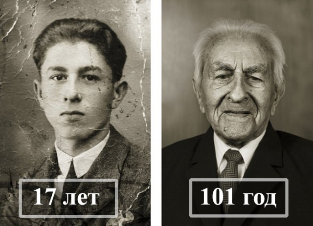 Чешские старожилы в молодости и сейчас