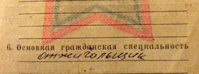 Смешные и нелепые записи в военных билетах
