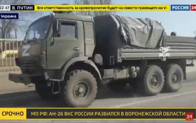 Якобы под Херсоном уничтожена колонна российской техники
