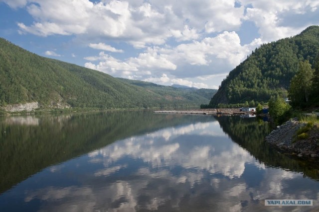 Майнская ГЭС, форелевая ферма и Енисей