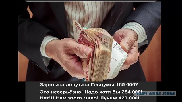 Россиян призвали не завидовать астрономическим зарплатам чиновников и депутатов