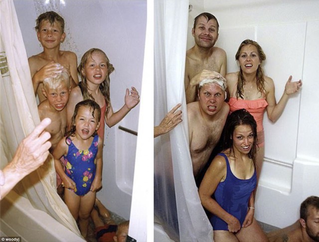 Подборка семейных фото "тогда и сейчас"