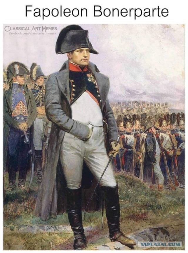 Что за предмет держит Наполеон в левой руке?