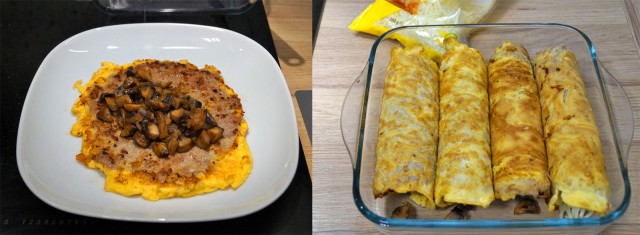 Бризоль с грибной начинкой